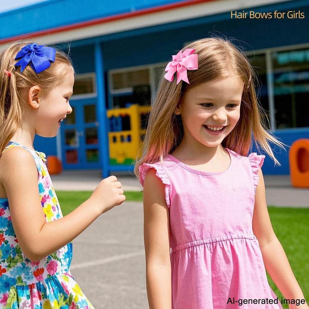 Babymatch bow worn by girl illustrating comfortable everyday style