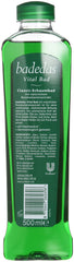 Badedas bottle beside bathtub in warm setting illustrating relaxing, refreshing soak