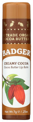 Badger front packaging showing balm tube and organic label benefit