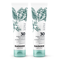 Badger front packaging showing SPF 30 and matte finish benefit