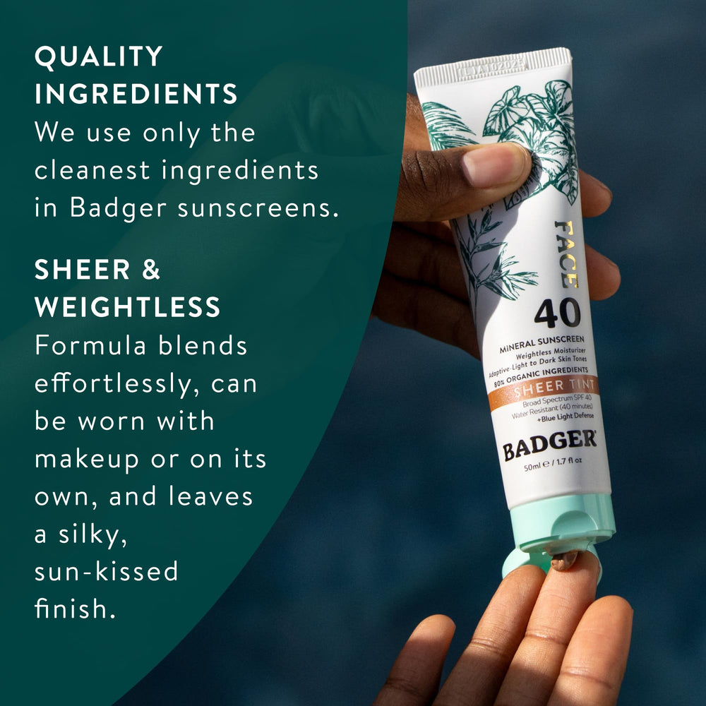 Badger sunscreen applied outdoors for daily protection during activities