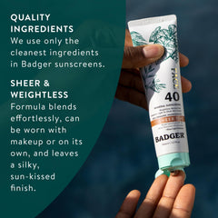 Badger sunscreen applied outdoors for daily protection during activities
