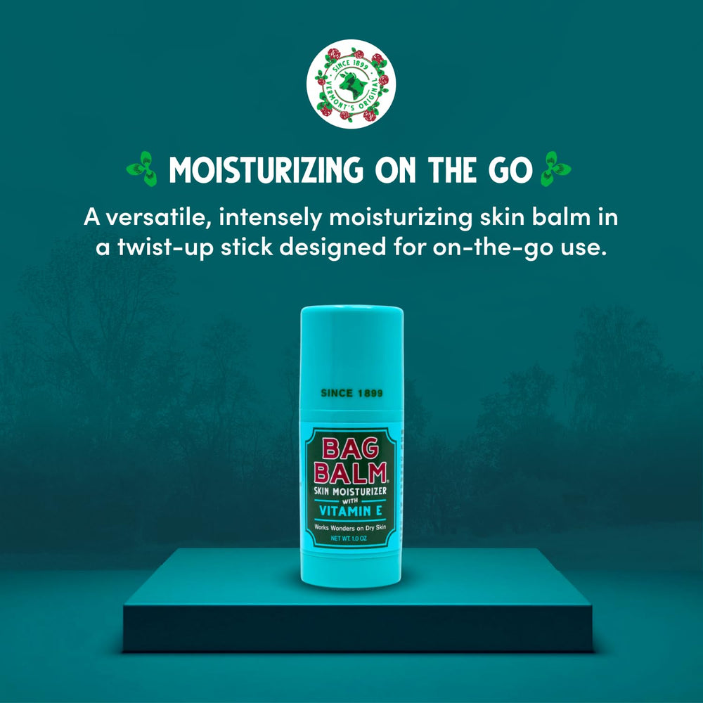 Close-up of Bag Balm texture on applicator highlighting rich moisturizing balm consistency