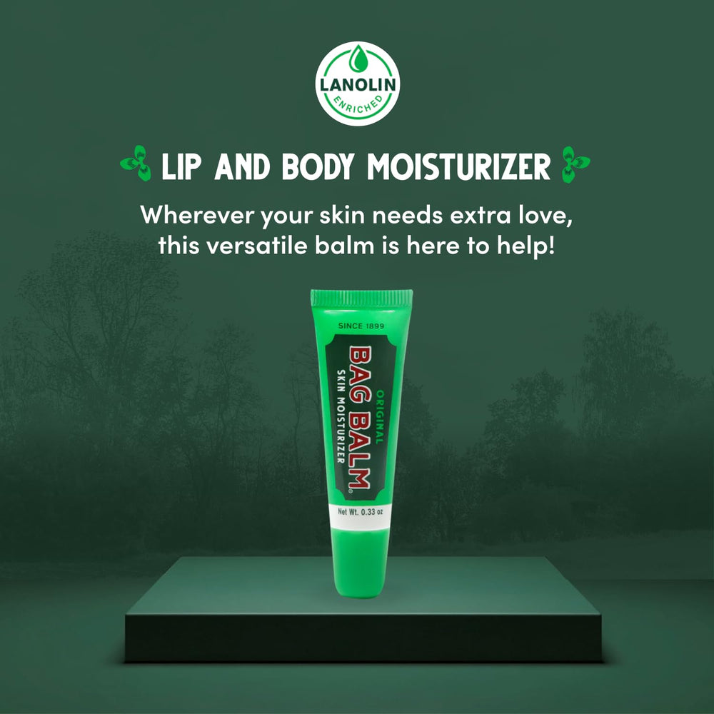 Bag Balm texture top-down view showing rich, moisturizing consistency