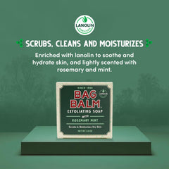Bag Balm three bars stacked to show size and pack value