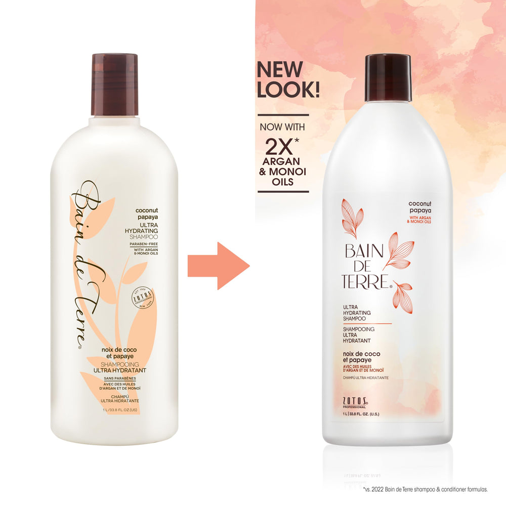 Bain de Terre shampoo pouring texture demonstrating rich moisturizing lather