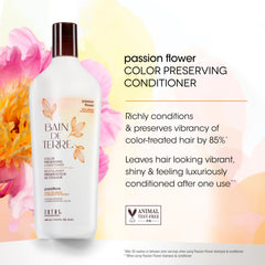 Bain de Terre conditioner texture on hand showing creamy consistency