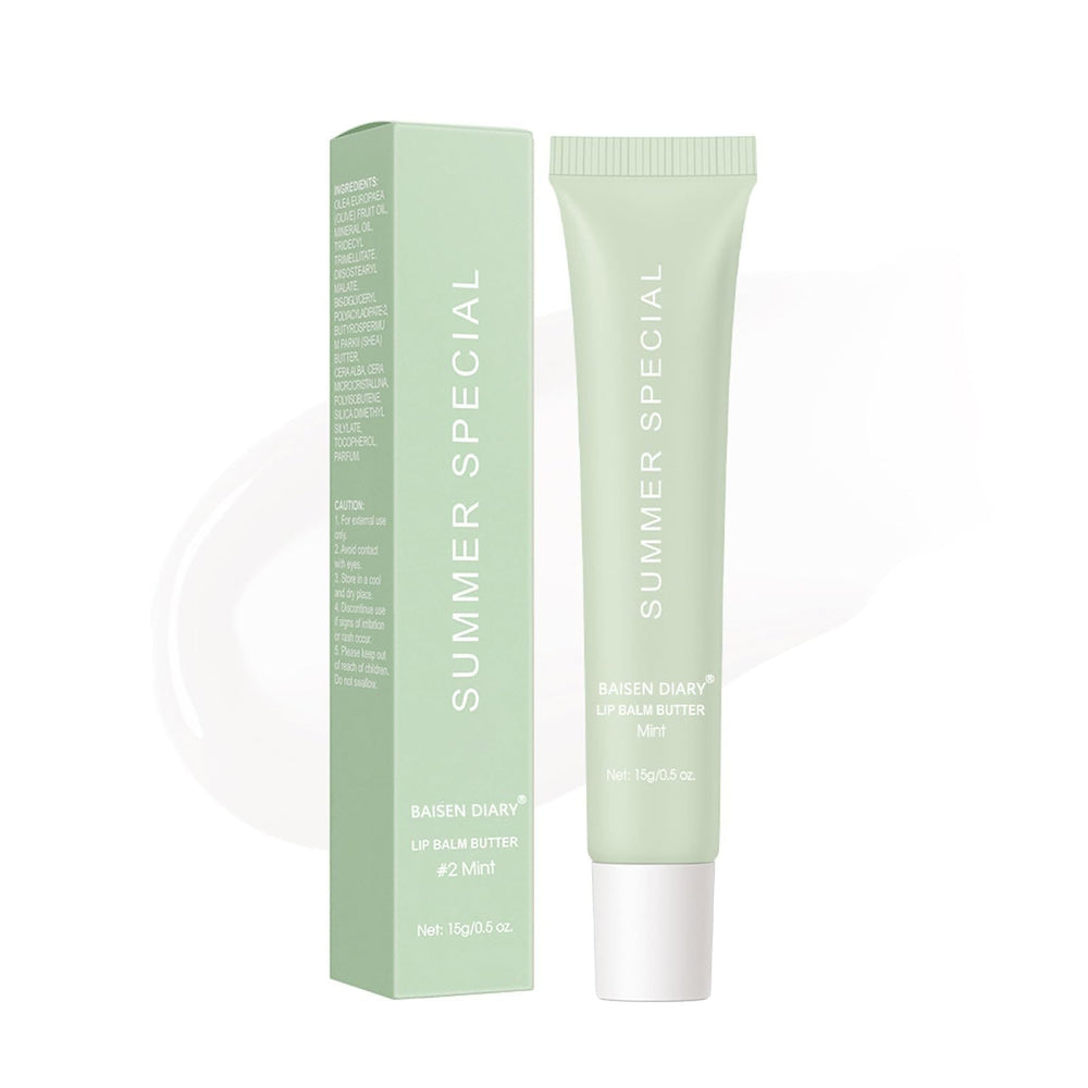 BAISEN DIARY front packaging showing mint balm and clear branding for easy selection