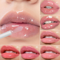 BAISEN DIARY lips before and after showing visibly fuller, glossier result