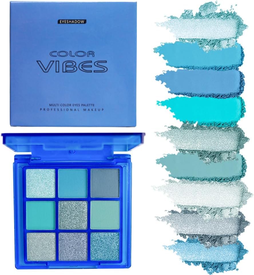 BAISEN DIARY arm swatches of nine shades showing true-to-pan pigmentation