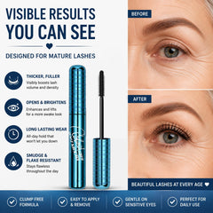 BAISEN DIARY mascara texture swipe showing smooth, buildable pigmentation
