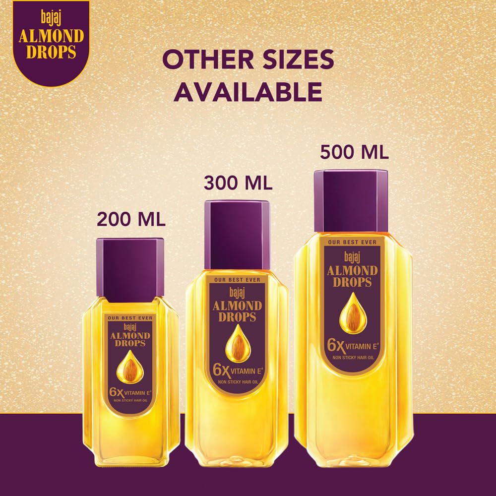 Styled glossy hair after using Bajaj Almond Drops showcasing enhanced shine