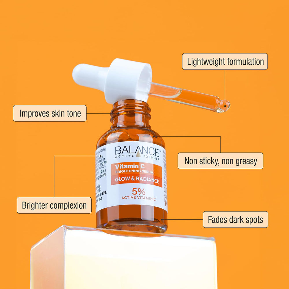 Balance Active Formula serum dropper dispensing texture, illustrating easy application and hydration