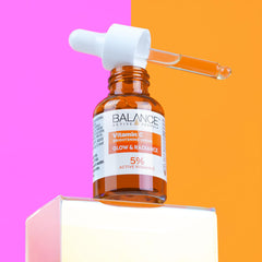 Balance Active Formula bottle in hand for scale, showing compact 30ml size and travel-friendly convenience