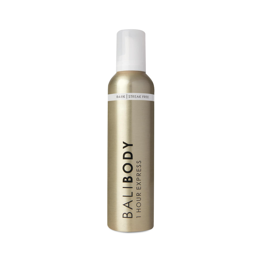 Bali Body front packaging showing bottle and easy-pump for quick application