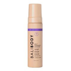 BALI BODY front packaging showing deep violet mousse for rich, natural tan