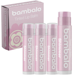 Bambalo front packaging showing 4-pack shimmer balms and gifting appeal