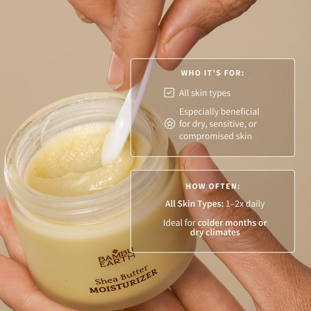 BAMBU EARTH balm on hand being warmed and spread for quick, non-greasy application
