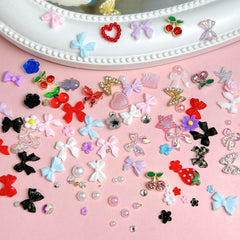 BANA ART metal butterfly and cherry charms detail, adds dazzling shine