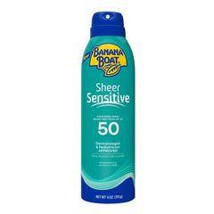 Banana Boat front packaging showing SPF 50 and lightweight benefit