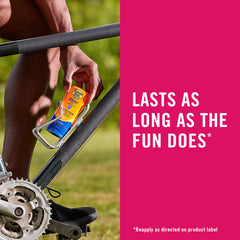 Banana Boat next to common items showing 6oz size and portability benefit