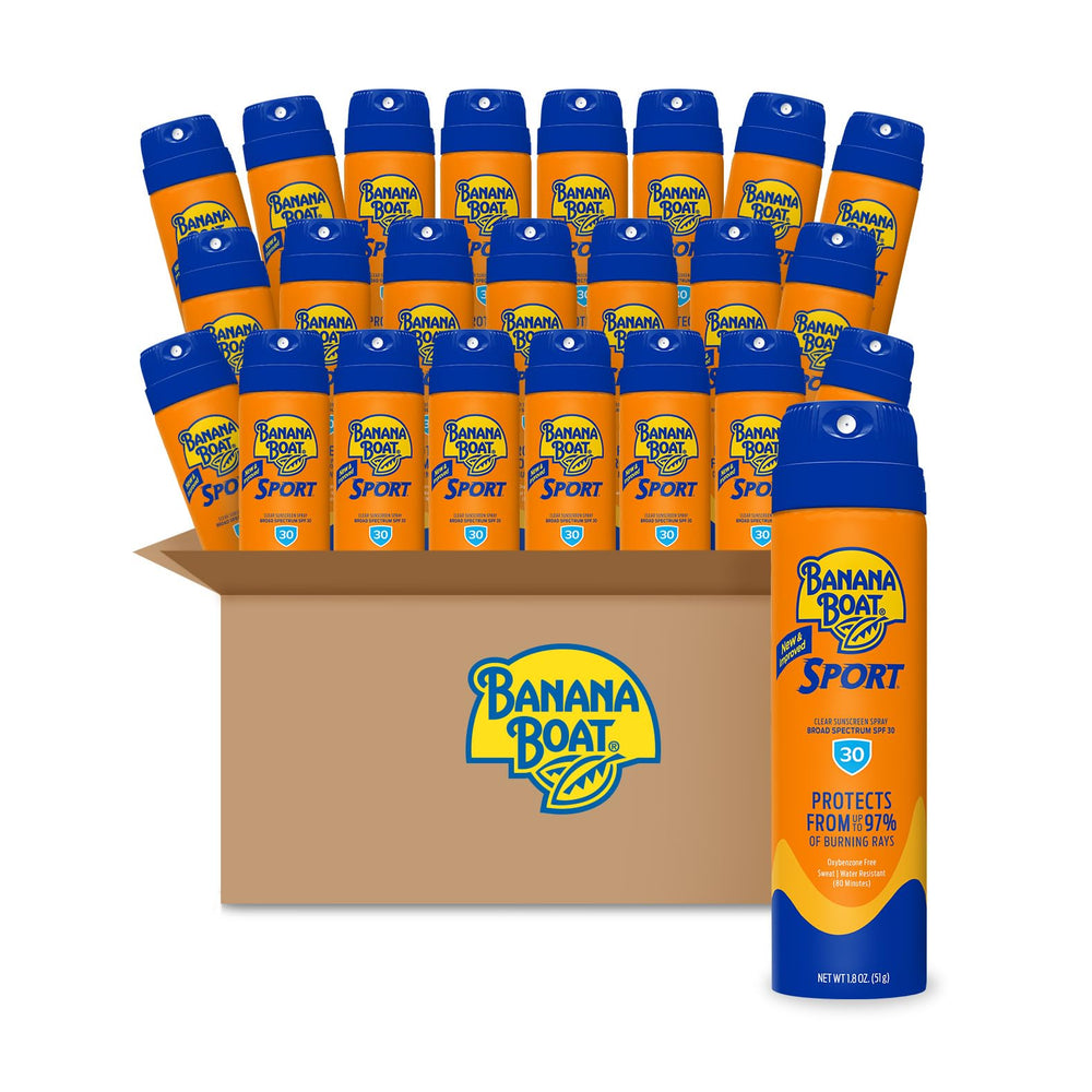 Banana Boat front packaging showing travel-size SPF 30 for convenient protection