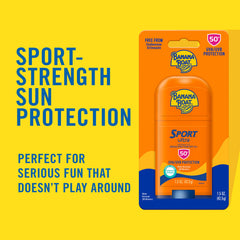 Banana Boat stick texture close-up showing smooth glide and non-greasy finish