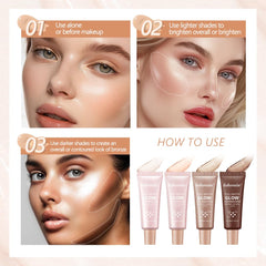 BANGFENG glotion mixed into foundation for dewy base benefit