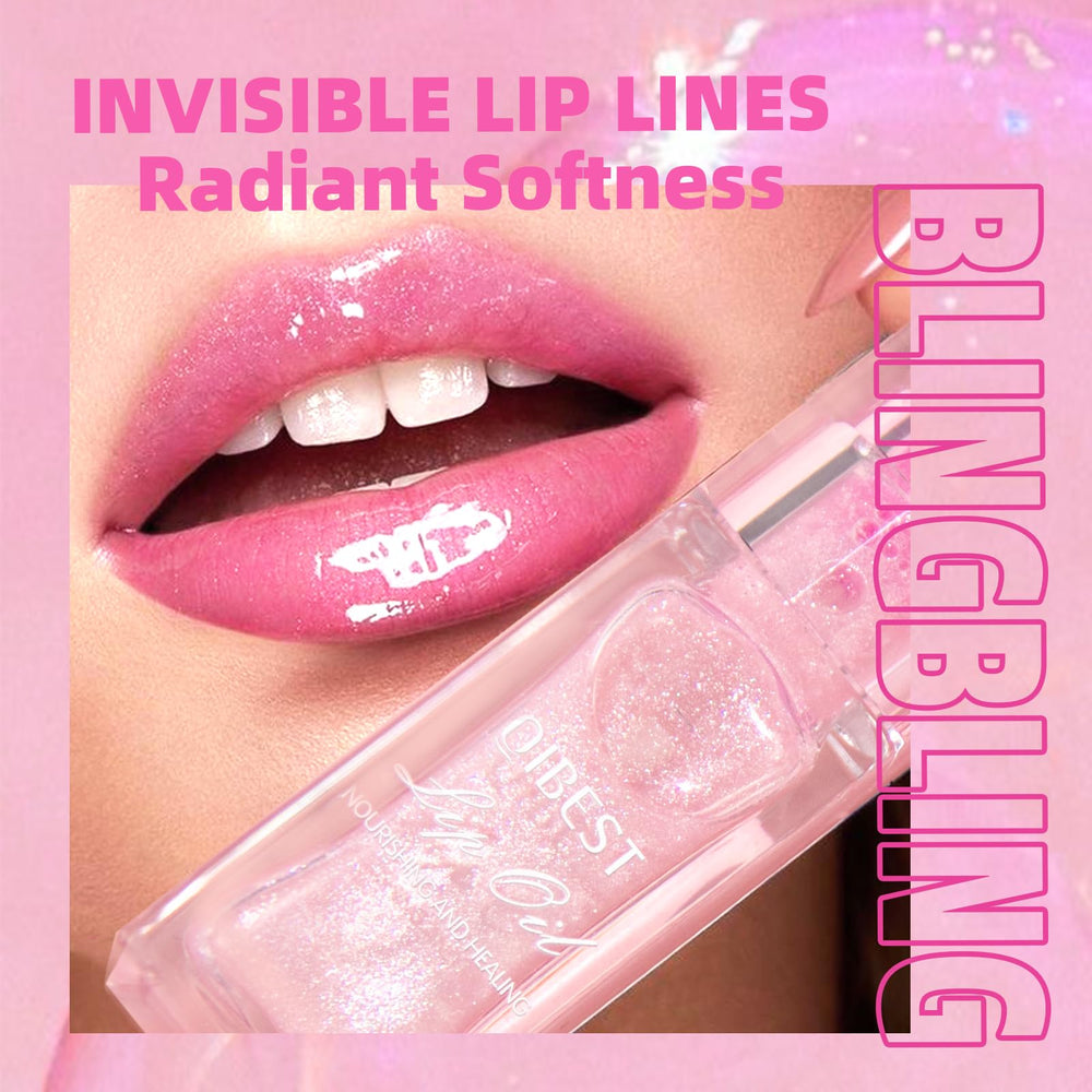 BANGFENG lip oil applied on model lips delivering personalized color and glow