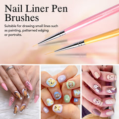 Banidy applying builder brush to nail extension demonstrating smooth shaping