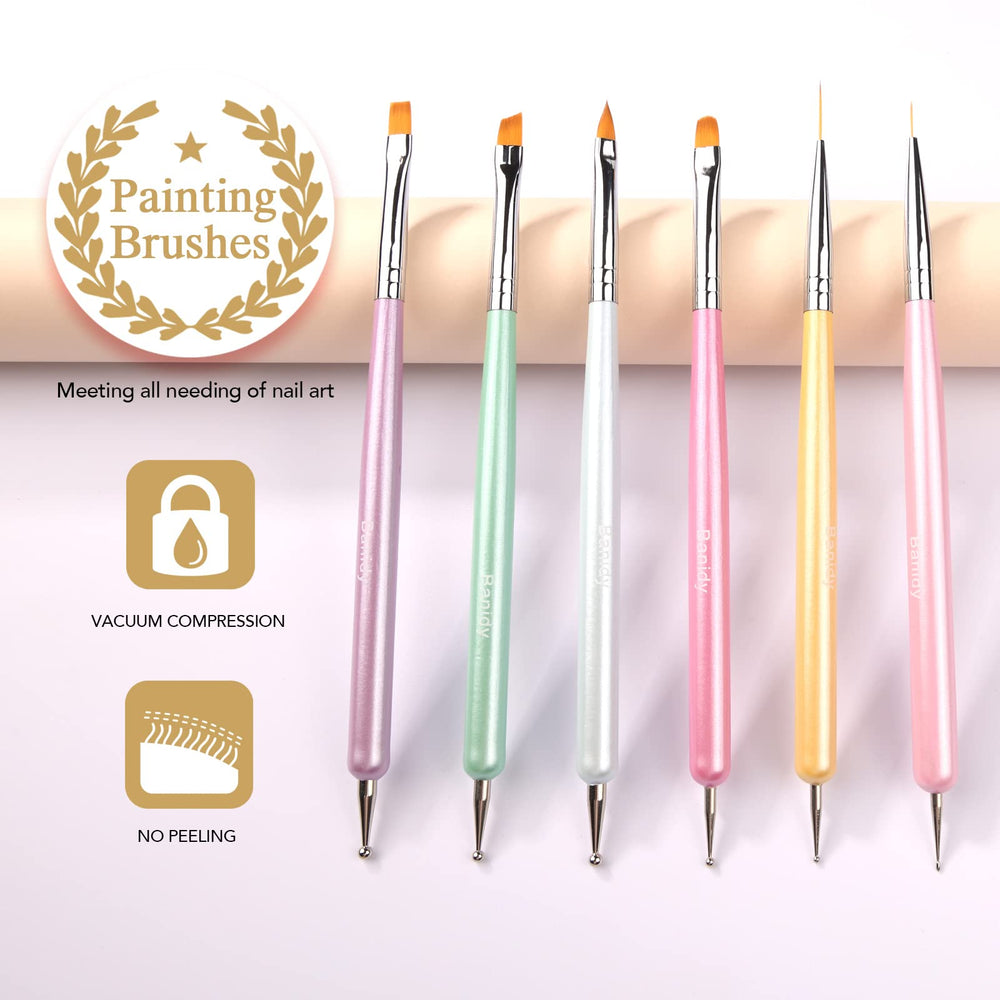 Banidy acrylic-filled handles with bright colors for comfortable grip