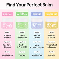BANILA CO balm melting on fingertip, demonstrates quick makeup dissolving benefit