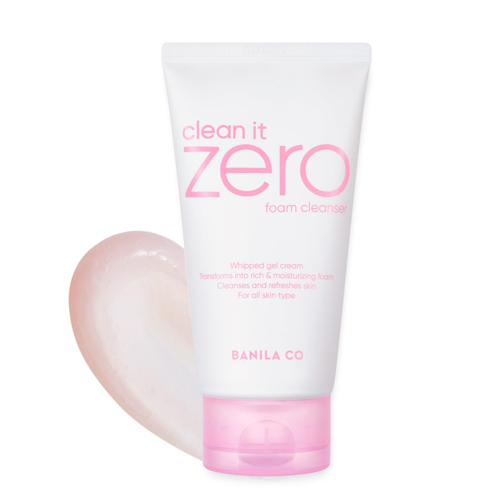 BANILA CO front packaging showing the cleanser and benefits