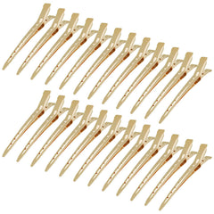 Bantoye front packaging showing 24 gold duck bill clips, ideal for salons