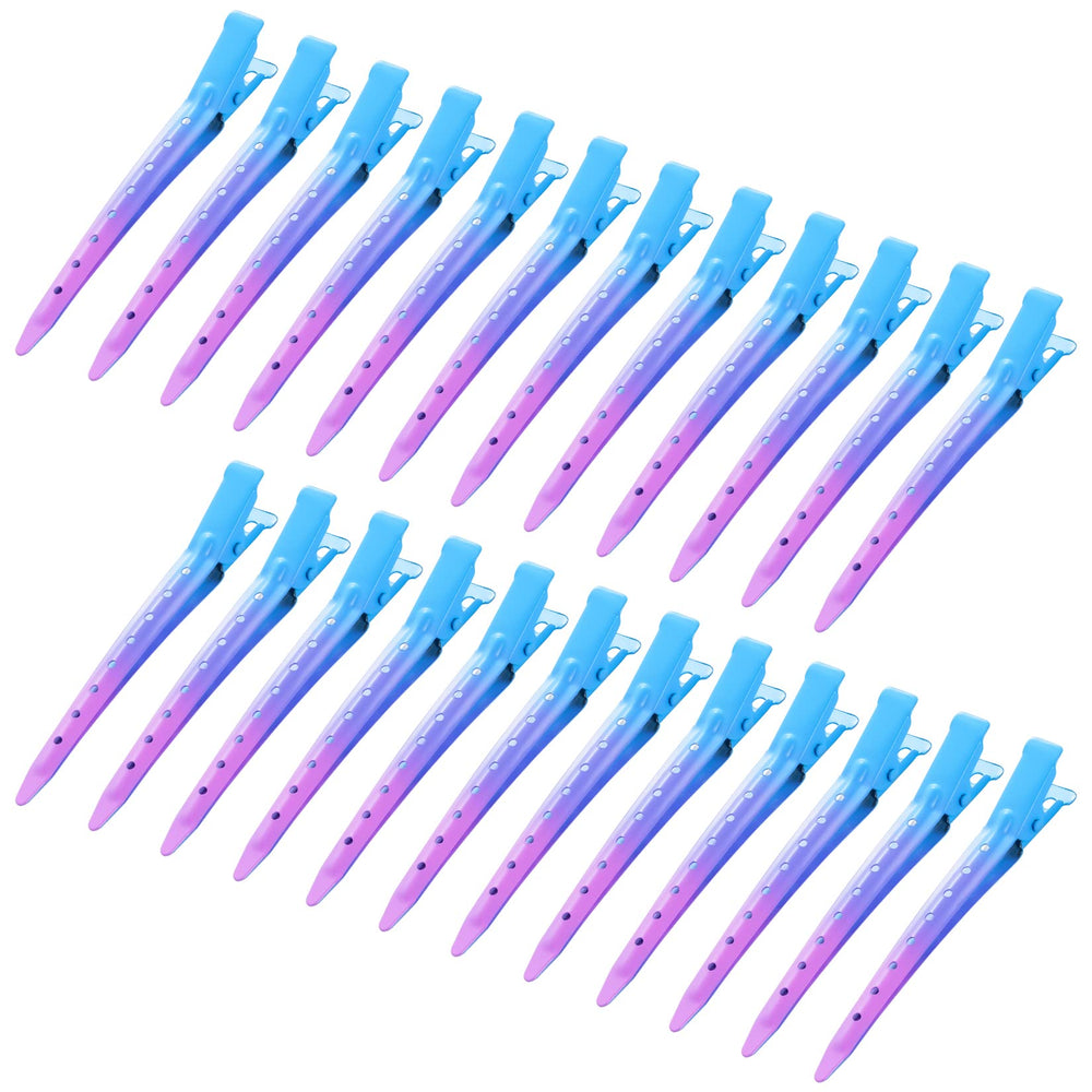 Bantoye front view of gradient blue clips showing neat finish and reliable hold