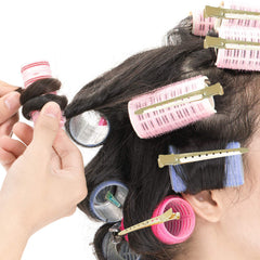 Bantoye clips arranged on salon workstation showing professional organization