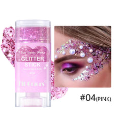 Baorder close-up of gel texture on stick showing dense shimmer for long-lasting sparkle