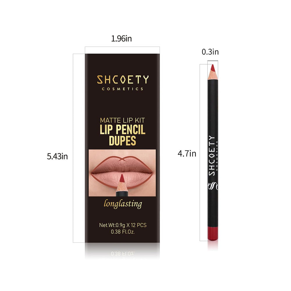 Baorder pencil in use on lips demonstrating crisp outline and matte finish benefit