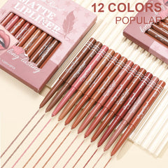 Baorder pencils in use outlining lips to achieve clean, long‑wear definition