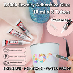 BAOYAALIN tweezers wax pencil and trays for accurate placement benefit