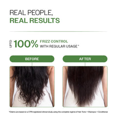 Bare Anatomy conditioner applied to wet hair emphasizing detangling benefit