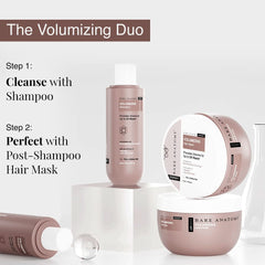 Bare Anatomy shampoo in shower scene showing in-routine usability benefit