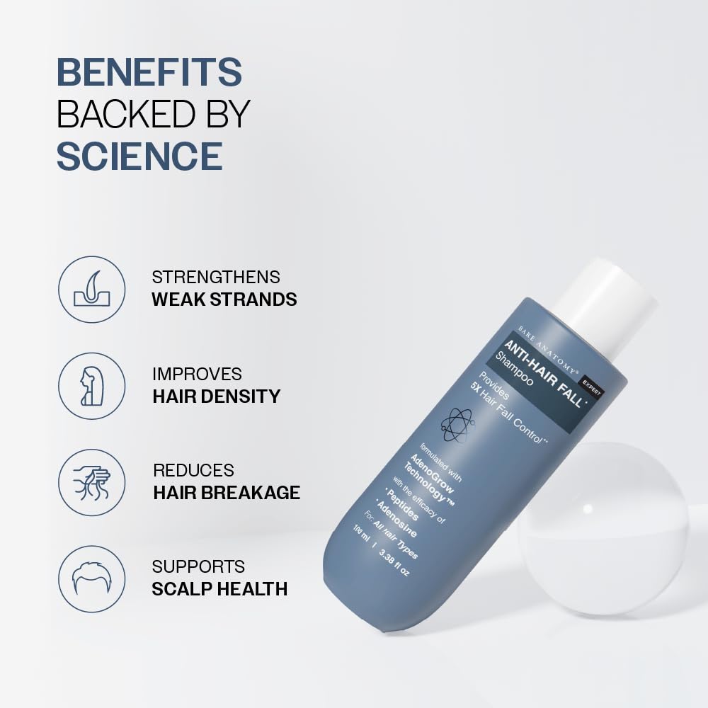 Bare Anatomy ingredients label highlighting adenosine biotin peptides