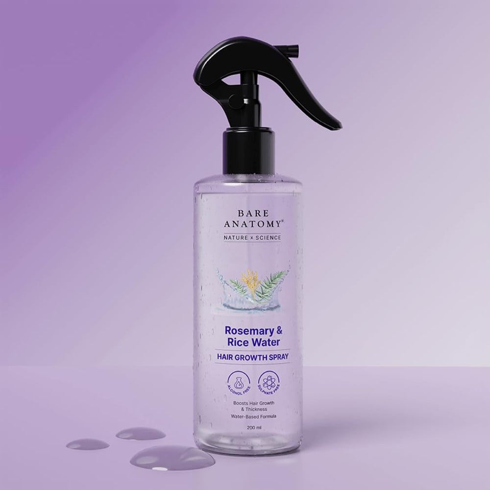 Bare Anatomy bottle on bathroom shelf suggesting daily routine convenience