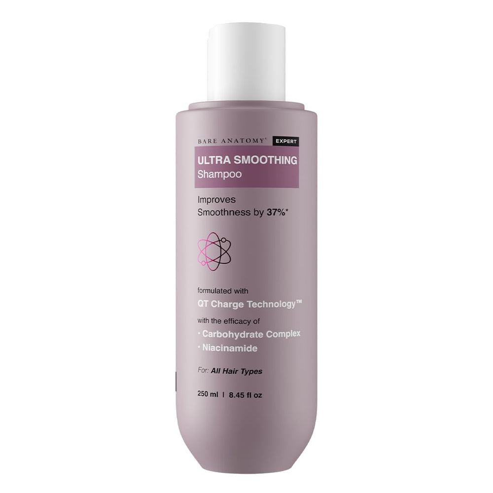 Bare Anatomy front bottle view showing product and smoothing benefit