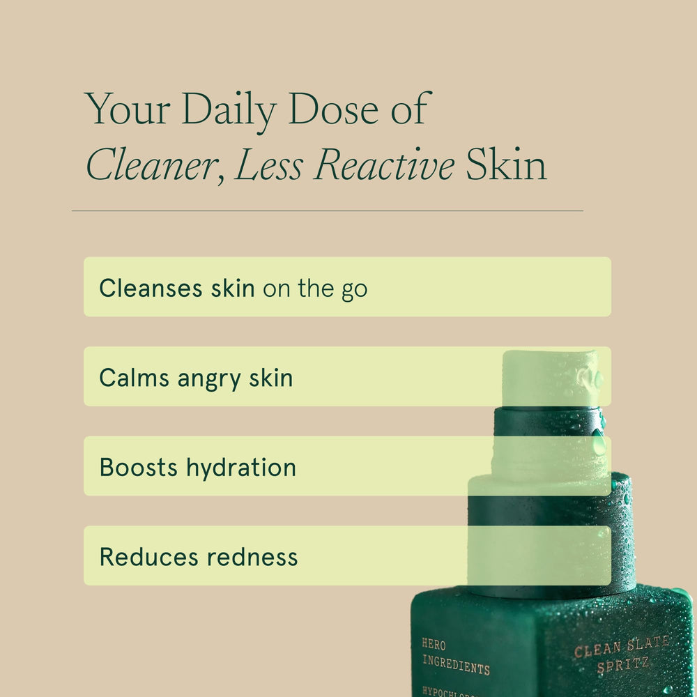 Barefaced Clean Slate label close-up showing ingredients and usage benefits