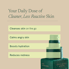 Barefaced Clean Slate label close-up showing ingredients and usage benefits