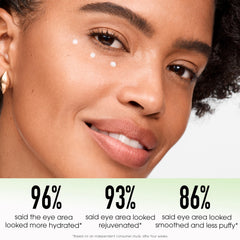 bareMinerals applying pearl-sized amount to under-eye for targeted results