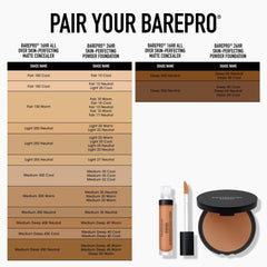 bareMinerals ingredient label highlighting plant-based squalene and clean formula benefit