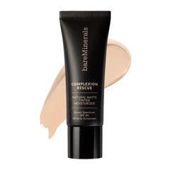 bareMinerals bottle front showing Birch 1.5 shade and SPF 30 benefit
